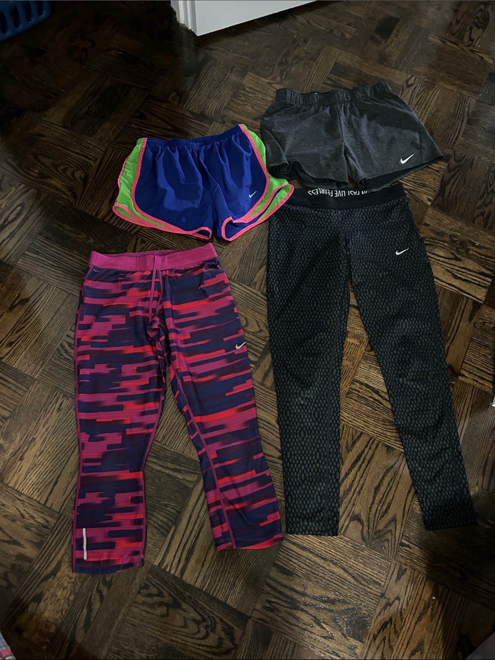 Nike women’s ' Active Bottoms Bundle - Black, Gray, Blue, Pink